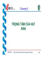 Bài giảng cơ lý thuyết   chương 5  trọng tâm của vật rắn có liên kết