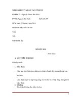 giáo án Tôi yêu em