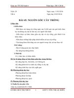 Bài 45: Nguồn gốc cây trồng