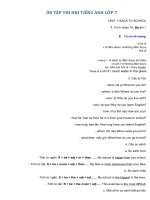 on tap ngu phap tieng anh lop 7