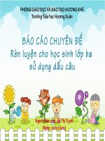 Rèn cho học sinh lớp 3 sử dụng dấu câu