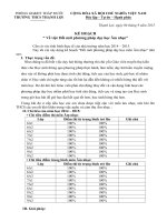 KẾ HOẠCH ĐỔI MỚI PHƯƠNG PHÁP DẠY HỌC MÔN ÂM NHẠC