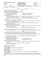 KIỂM TRA 1 TIẾT MÔN CÔNG NGHỆ 8 HỌC KỲ II ĐỀ 2