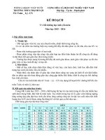 KẾ HOẠCH BỒI DƯỠNG HỌC SINH YẾU KÉM TỔ TOÁN TRUNG HỌC CƠ SỞ