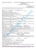 Tổng hợp đề thi thử đại học môn hóa có đáp án chi tiết