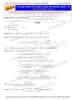 Kỹ thuật phân tích phân tử giải hệ phương trình luyện thi đại học