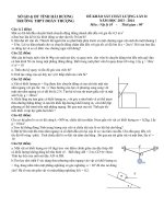 Đề khảo sát chất lượng lần 2 môn Lý 10