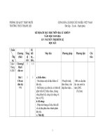 KẾ HOẠCH DẠY HỌC MÔN ĐỊA LÝ LỚP 9