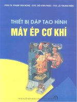 Ebook Thiết bị dập tạo hình máy ép cơ khí- Phần 1