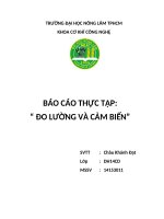 Báo cáo thực tập Đo lường và cảm biến 3
