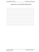 Hoàn thiện kế toán bán hàng và xác định kết quả kinh doanh tại  khách sạn Mường Thanh Xa La