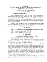 ĐỀ CƯƠNG báo cáo VIÊN về LUẬT BIỂN năm 2013( GIẢI BA cấp QUÂN KHU)