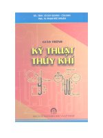 Giáo trình Kỹ thuật thủy khí- Phần 1 - GS.TSKH. Vũ Duy Quang (chủ biên)