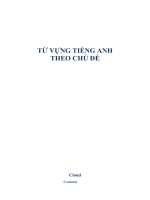 Từ vựng tiếng anh theo chủ đề
