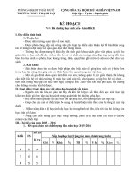 Kế hoạch bồi dưỡng học sinh yếu kém môn Địa lý trung học cơ sở