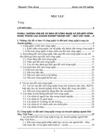 Một số giải pháp đổi mới công nghệ trong các doanh nghiệp ngành dệt – may việt nam đáp ứng tiến trình hội nhập kinh tế quốc tế 