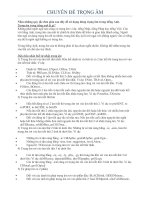 Chuyên đề trọng âm ôn thi đại học