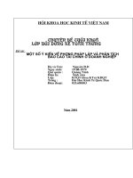 Một Số Ý Kiến Về Phương Pháp Lập Và Phân Tích Báo Cáo Tài Chính Ở Doanh Nghiệp