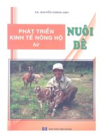 Ebook Phát triển kinh tế nông hộ từ nuôi dê - KS. Nguyễn Hoàng Anh