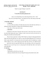 Kế hoạch đổi mới phương pháp dạy học môn Địa lý trung học cơ sở