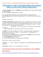 Tổng hợp các cấu trúc thông dụng TOEIC và 1 số cụm từ đồng nghĩa PART 7