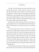 Một số biện pháp củng cố và phát triển đại lý tiêu thụ sản phẩm sữa của công ty cổ phần giống bò sữa mộc châu 