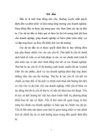 Nội dung phân tích tài chính dự án đầu tư trung tâm thương mại đền lừ 