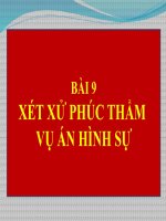 xét xử phúc thẩm  vụ án hình sự