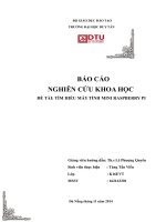 ĐỀ TÀI: TÌM HIỂU MÁY TÍNH MINI RASPBERRY PI