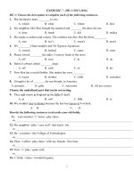 BÁI TẬP TIẾNG ANH 7 HỌC KỲ II CỰC HAY