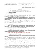 BÁO CÁO KẾT QUẢ HOẠT ĐỘNG NĂM HỌC 2014 2015 VÀ PHƯƠNG HƯỚNG HOẠT ĐỘNG NĂM HỌC 2015 2016 CỦA BAN ĐẠI DIỆN CHA MẸ HỌC SINH