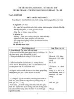 Giáo án toán dạy trẻ phân biệt các hình tròn vuông tam giác và chữ nhật