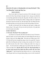 Phân tích cốt truyện và thi pháp nhân vật trong tiểu thuyết Tấm Ván Phóng Dao của tác giả Mạc Can