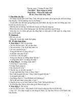 giáo án mầm non chủ điểm  hiện tượng tự nhiên 