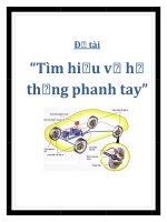 đề tài tìm hiểu hệ thống phanh tay