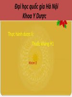 THUỐC KHÁNG HISTAMIN 1