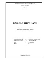 BÁO CÁO THỰC HÀNH môn HỌC DIESEL TÀU THỦY i 