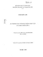 Sự thích ứng với hoạt động học tập của học sinh lớp 1 