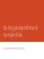 Xây dựng giải pháp triển khai mã hóa truyền dữ liệu an toàn và bảo mật hệ thống thông tin