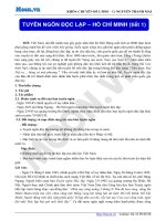 HOT full tài liệu luyện thi đại học môn ngữ văn của moon vn