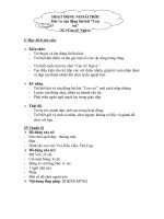 Hoạt động ngoài trời  Hát và vận động bài hát Con voi