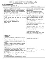 Giáo án tết và mùa xuân cho trẻ mầm non