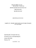 NGHIÊN cứu  tìm HIỂU THIẾT bị PHÁT đáp tín HIỆU tìm KIẾM cứu nạn (SART)  