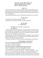 Giáo án phát triển ngôn ngữ truyện cô mây