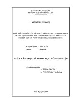 Bước đầu nghiên cứu kỹ thuật đông lạnh tinh dịch ngựa và ứng dụng trong thụ tinh nhân tạo tại trung tâm nghiên cứu và phát triển chăn nuôi miền núi 