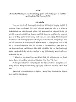 Phân tích ảnh hưởng của yếu tố môi trường đặc thù tới hoạt động quản trị của khách sạn Công Đoàn Việt Nam tại Hà Nội