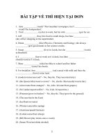 BÀI tập về THÌ HIỆN tại đơn 