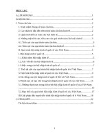 Tiểu luận Toàn cầu hóa và quá trình hội nhập kinh tế quốc tế của Việt Nam