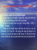 BẢN CHẤT CỦA VẬT CHẤT DI TRUYỀN