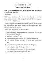 CÂU hỏi và đáp án THI môn THIẾT bị tđn 